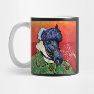 Seattle Slew Portrait with Bandaged Ear and Pipe Mug